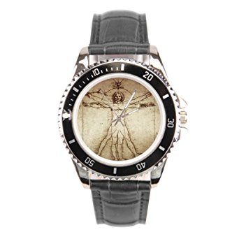 342x342 Vincenter Wristwatch Drawing Square Brown Leather Band Watch