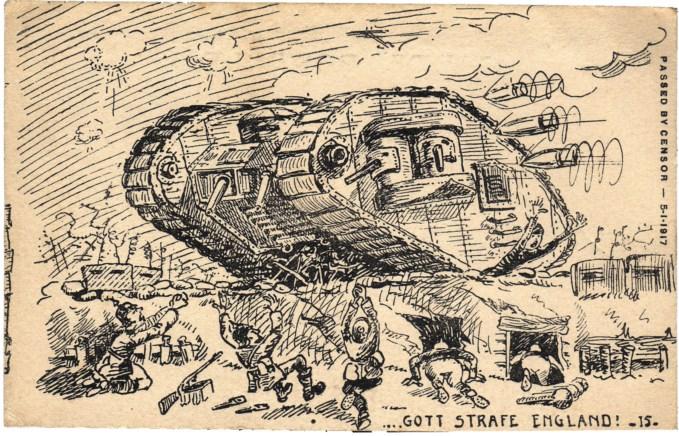679x436 Ww1 Tank Postcards