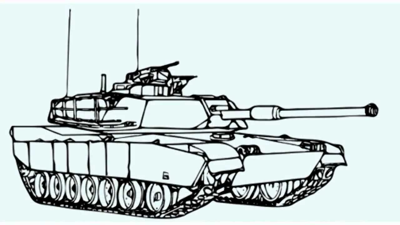 1280x720 How To Draw A War Tank