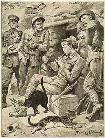 355x465 Pets Among The Trenches By Stanley L Wood,