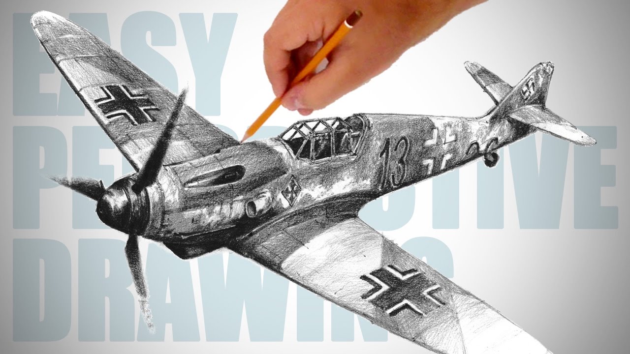 1280x720 How To Draw Ww2 Aircraft (Messerschmitt Bf 109)