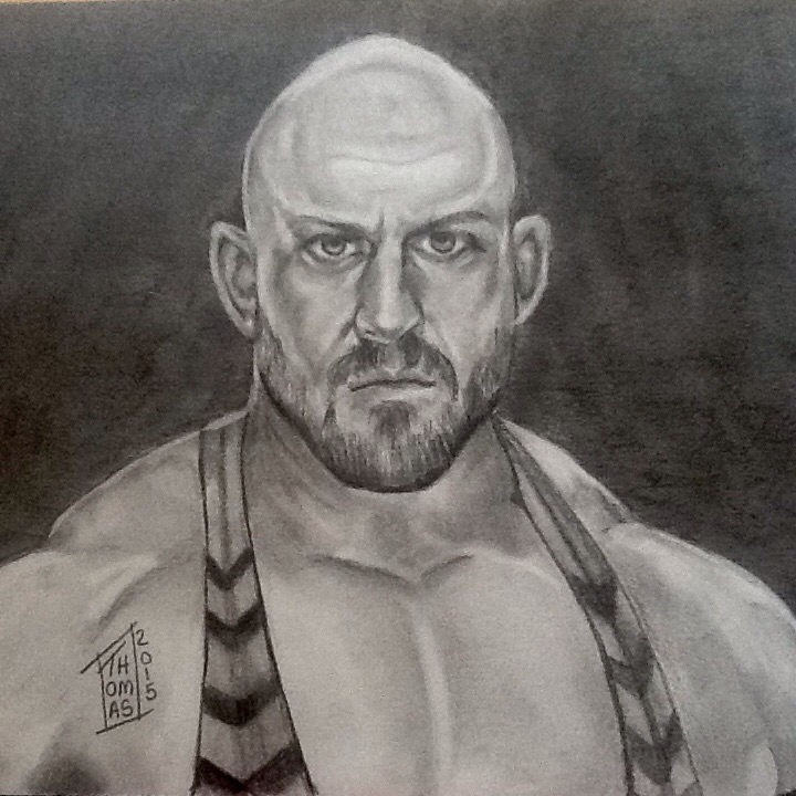 720x720 Subjectryan Reeves Aka Ryback (1983 ) Artist Nancy Thomas 9x12