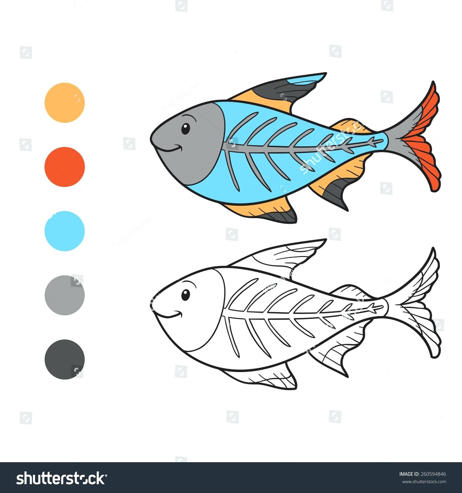 1500x1600 Coloring X Ray Fish Coloring Page Image For Your Line Drawings