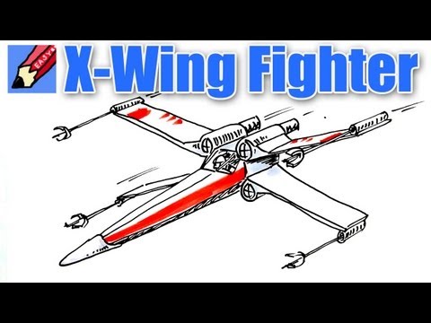 480x360 Another One For My Kids!! Draw A Star Wars X Wing Fighter Real