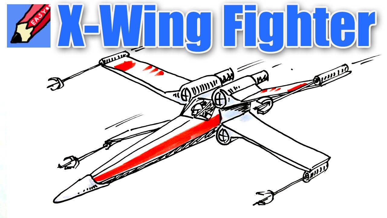 1280x720 Draw A Star Wars X Wing Fighter Real Easy