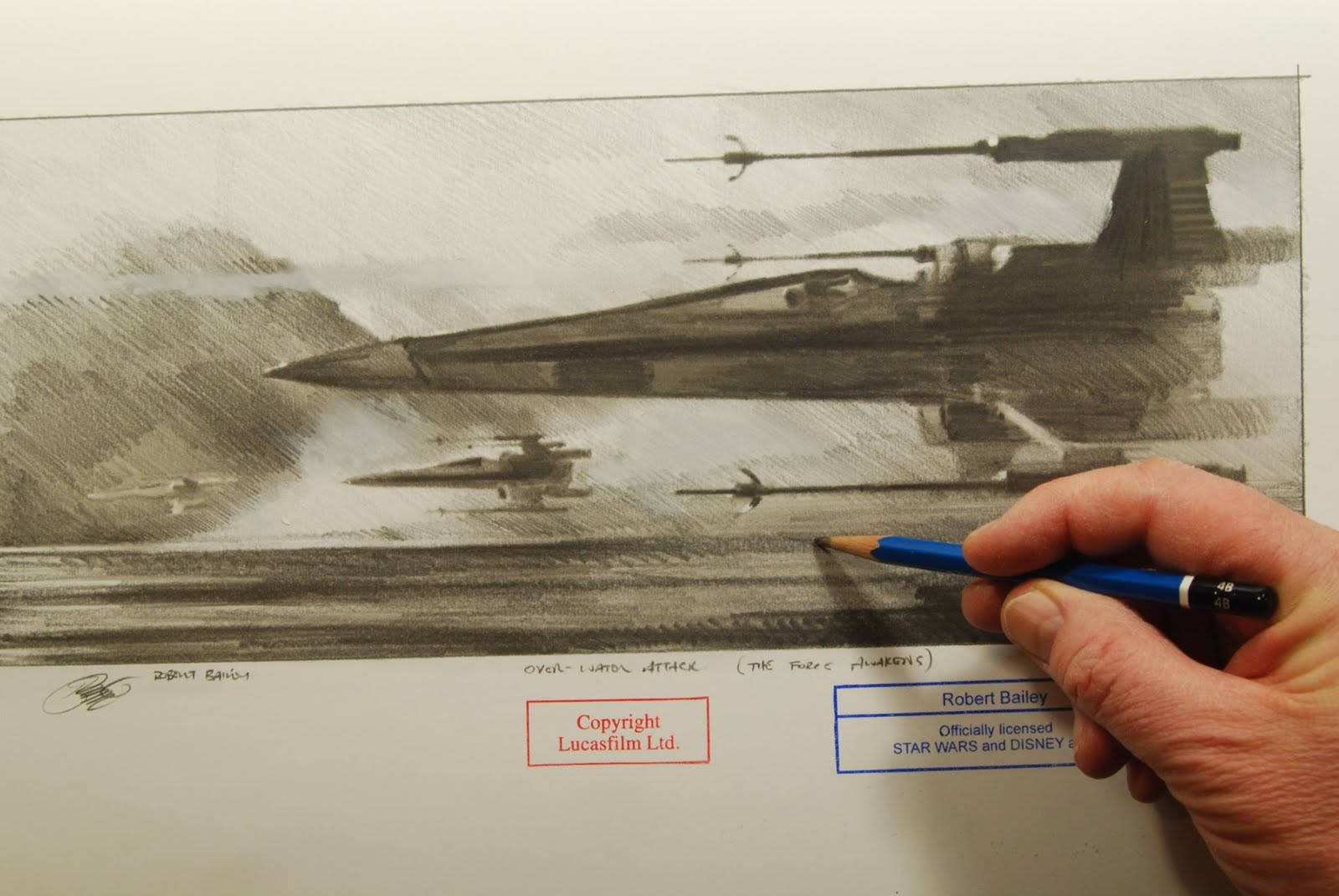 1600x1071 X Wing Sketch Handverker