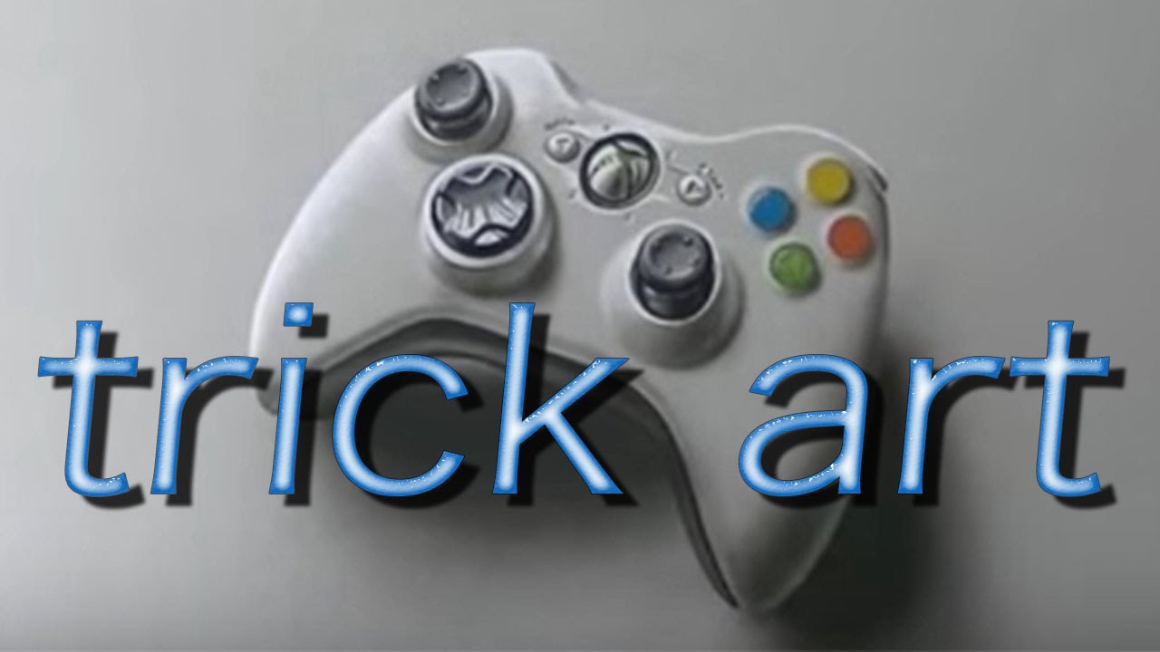 1280x720 Trick Art ,how To Drawing Art 3d Xbox 360 Controller With Pencil