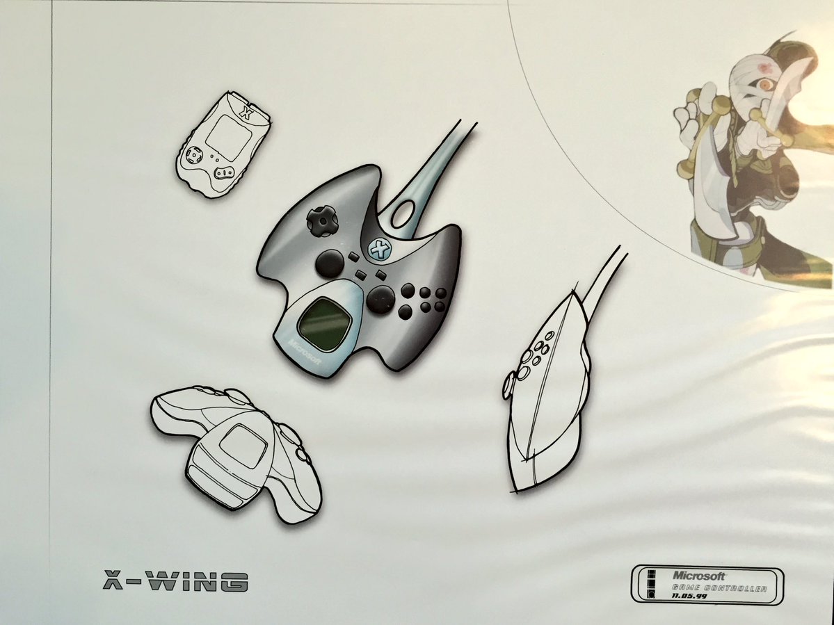 1199x899 Xbox Inventor Shows Original Xbox Controller Designs Was