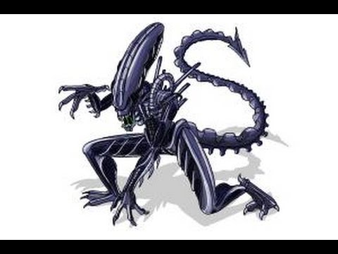 480x360 How To Draw A Xenomorph