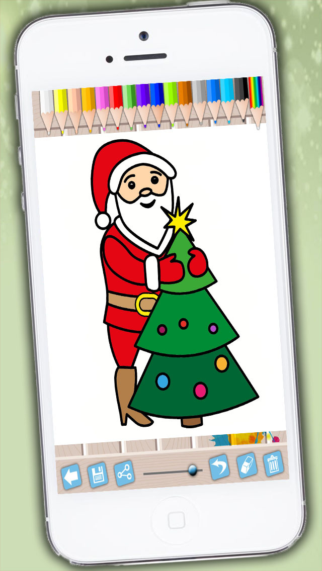640x1136 Santa Claus Coloring Pages Xmas