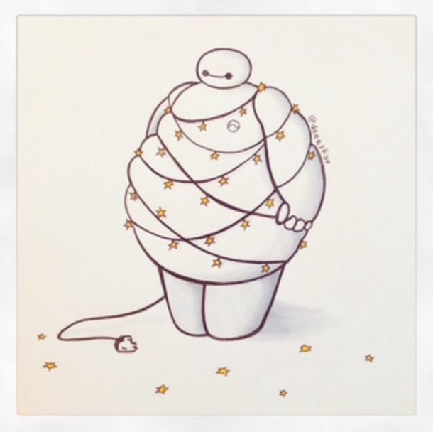 610x608 Baymax During Christmas