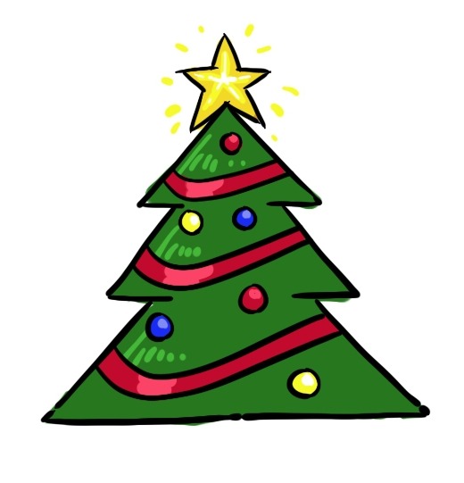 520x541 Easy Christmas Tree Drawing Madinbelgrade