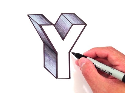 480x360 How To Draw The Letter Y In 3d