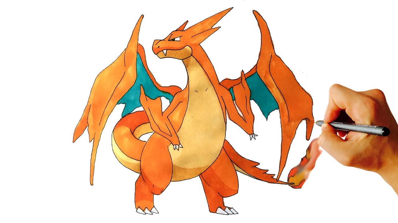 1280x720 How To Draw Mega Charizard Y From X Y Drawing Lesson