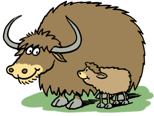 500x376 Yaks By Ellis Nadler Nature Cartoon Toonpool