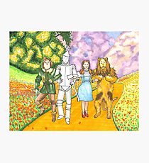 210x230 Yellow Brick Road Drawing Photographic Prints Redbubble