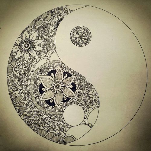 Yin Yang Drawing at GetDrawings | Free download