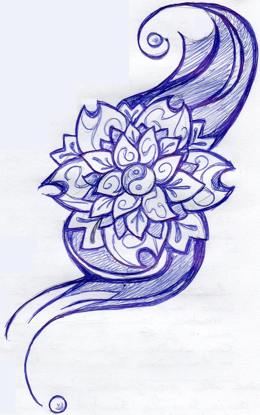 900x1436 Yin Yang Lotus By On @
