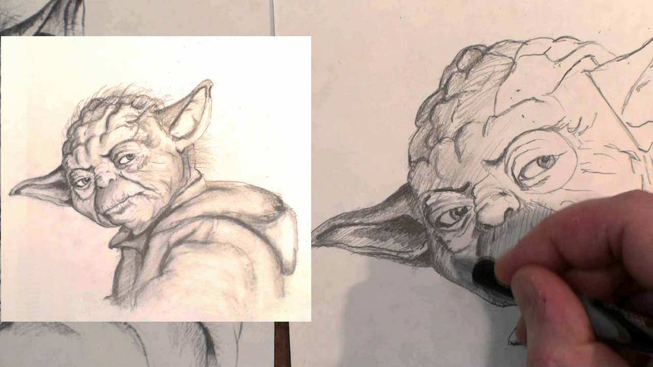 1280x720 How To Draw Yoda Step By Step