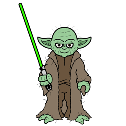 250x250 How To Draw Yoda From Star Wars