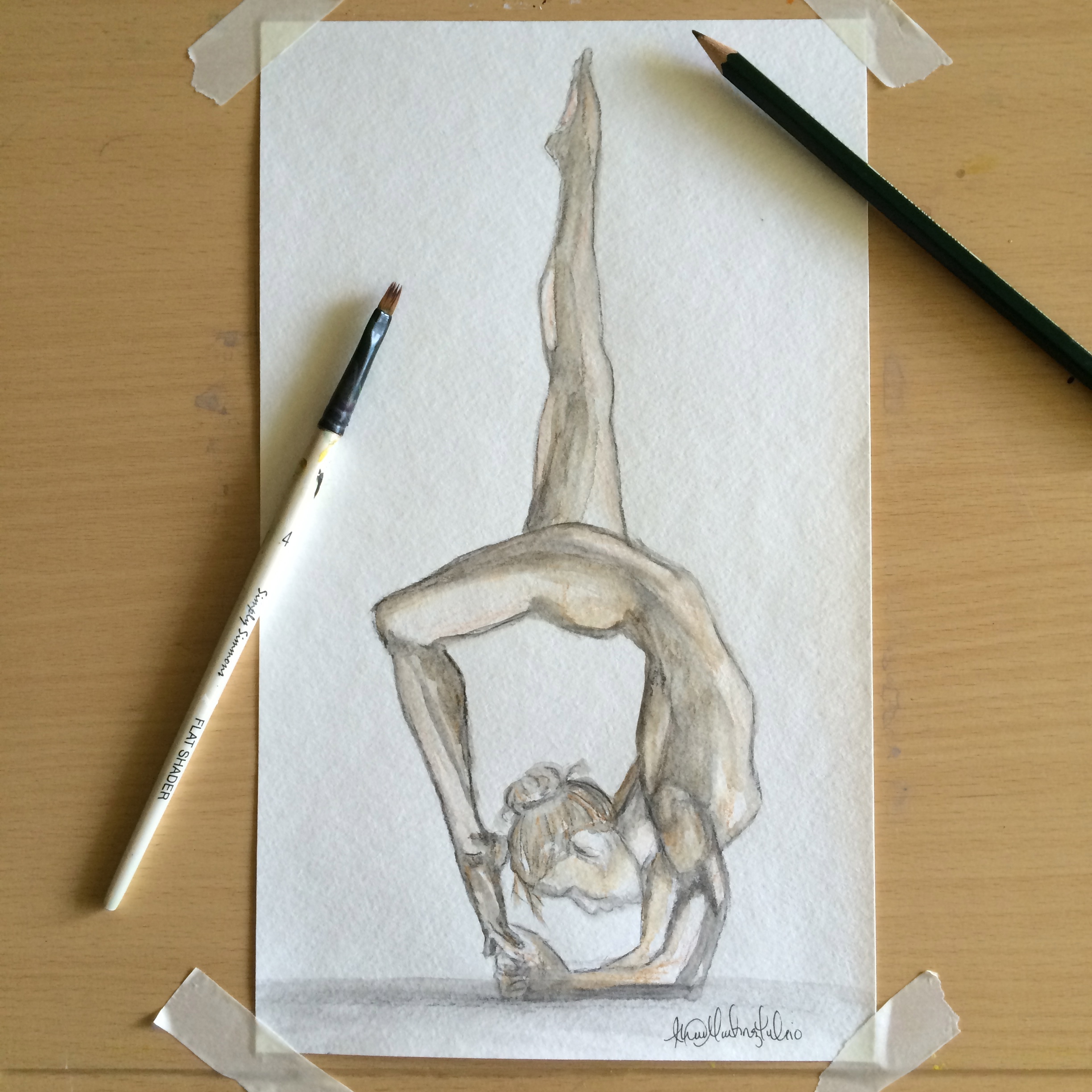 2448x2448 Yoga Drawing Custom Art By Alexis