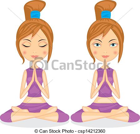 450x430 Yoga Girl Clip Art Vector