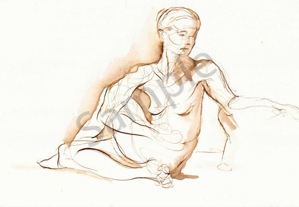 1000x693 Pose Fine Art Drawing