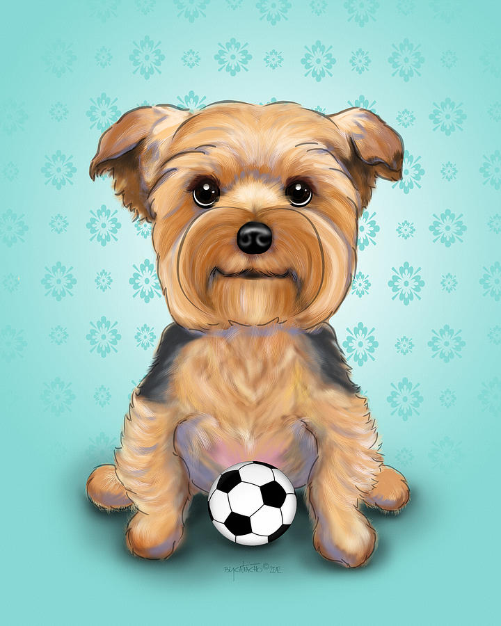 720x900 Yorkie Baxter Hemenway Mixed Media By Catia Lee