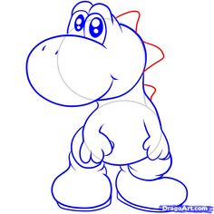 236x236 How To Draw Yoshi Nintendo Yoshi, Drawings And Doodles