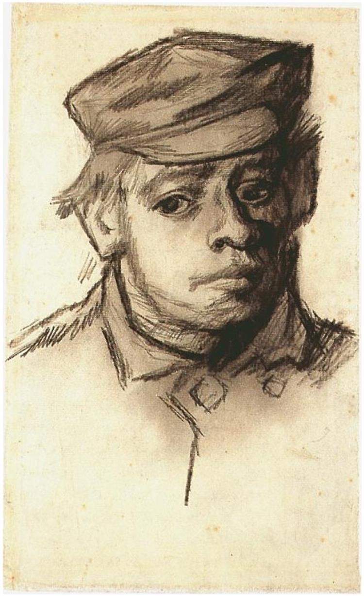 750x1228 Head Of A Young Man By Vincent Van Gogh
