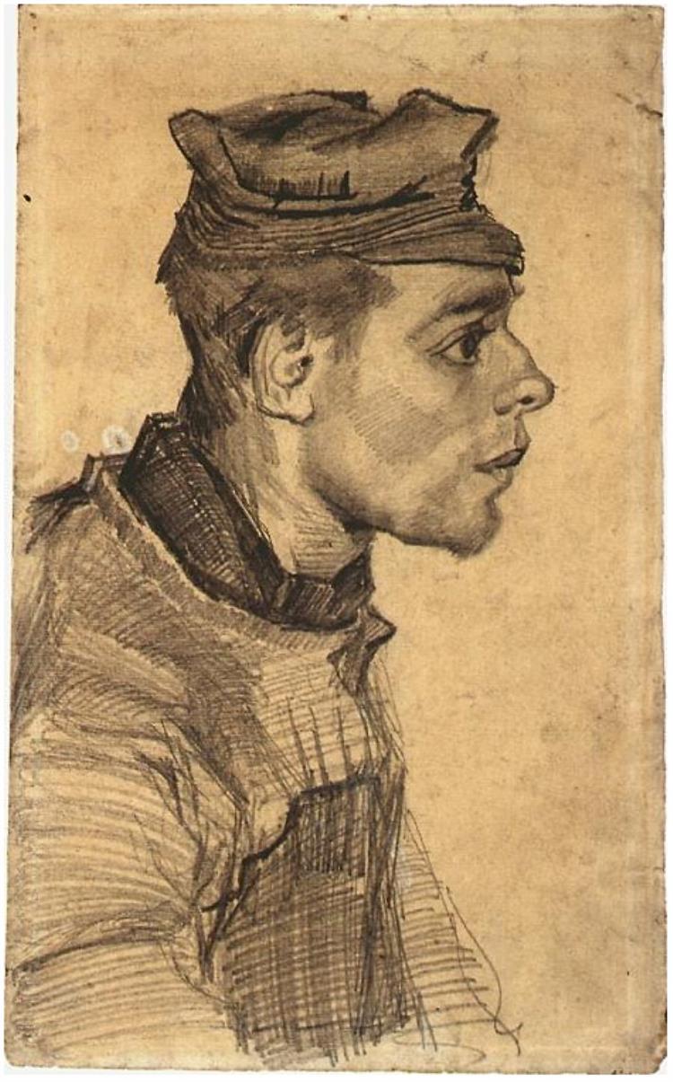 750x1205 Head Of A Young Man By Vincent Van Gogh