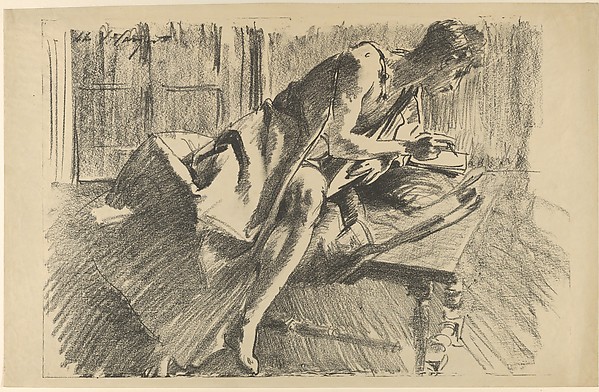 599x392 John Singer Sargent Study Of A Young Man, Drawing The Met