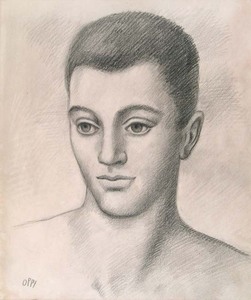 251x300 Ubaldo Oppi Portrait Of A Young Man, Artwork On The Marketplace