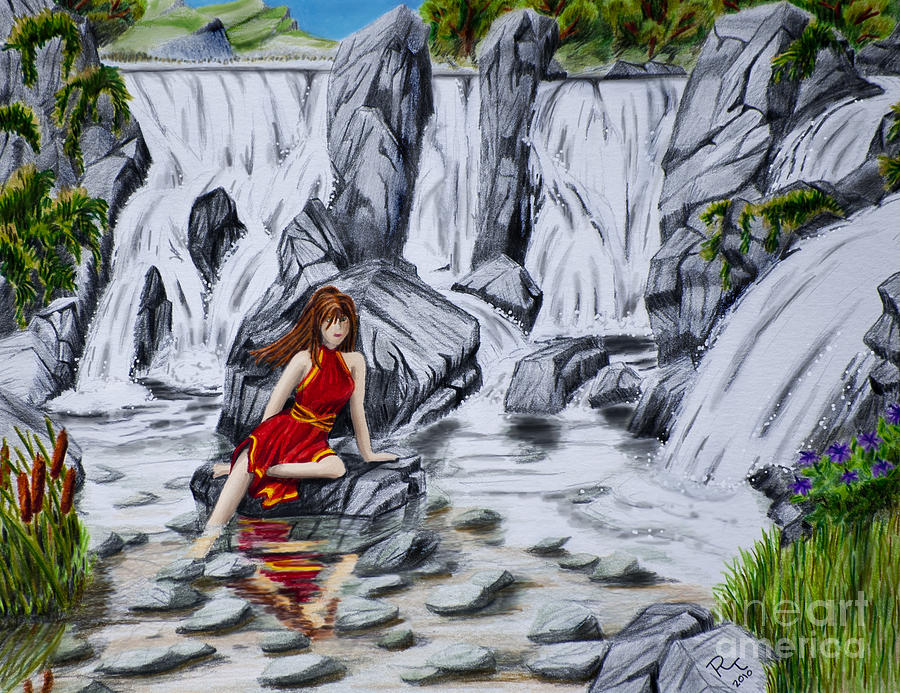 900x693 Fountain Of Youth Drawing By Robert Thornton