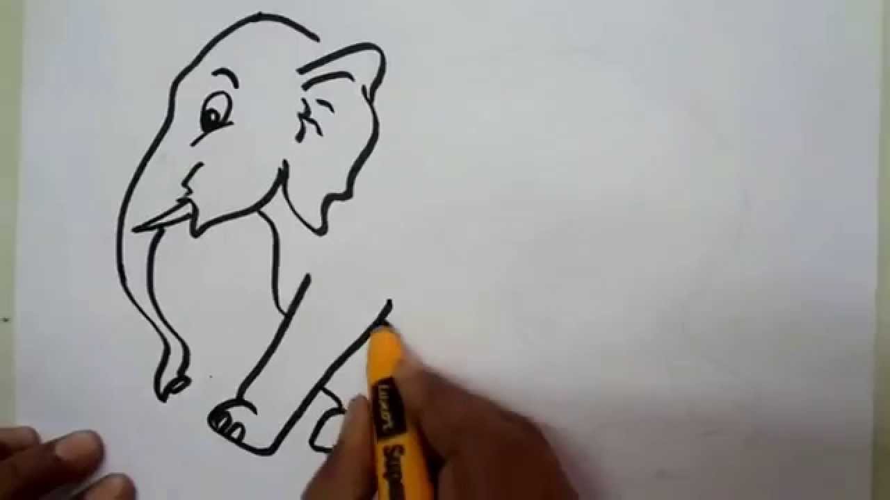 1280x720 How To Draw An Elephant