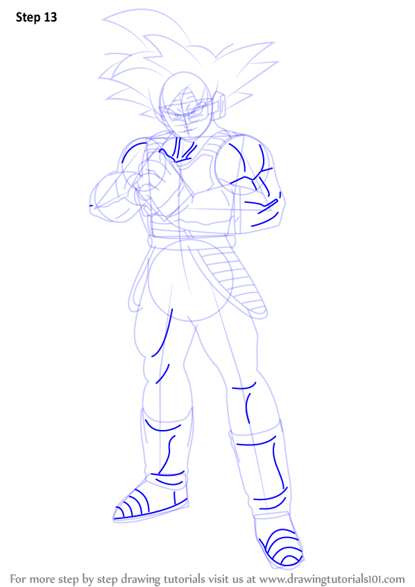 598x845 Learn How To Draw Bardock Full Body From Dragon Ball Z (Dragon
