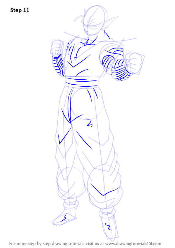 598x844 Learn How To Draw Piccolo From Dragon Ball Z (Dragon Ball Z) Step