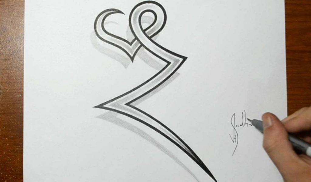 1024x600 Letter Drawing Sketch A To Z Design Drawing The Letter Z Combined
