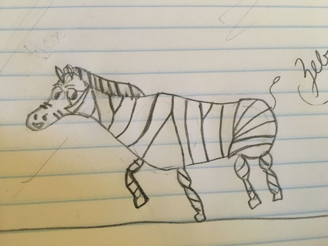 670x503 How To Draw A Zebra (With Pictures)