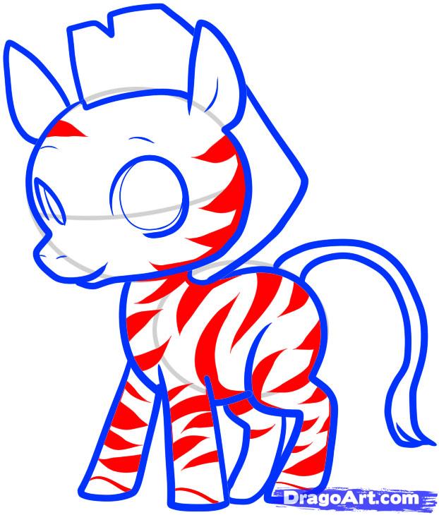 622x730 How To Draw A Zebra For Kids Step 7 Drawing Drawings