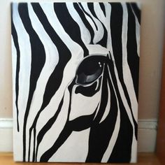 236x236 Zebra Print By Ron Magnes Paintng On Wood Amp Canvas