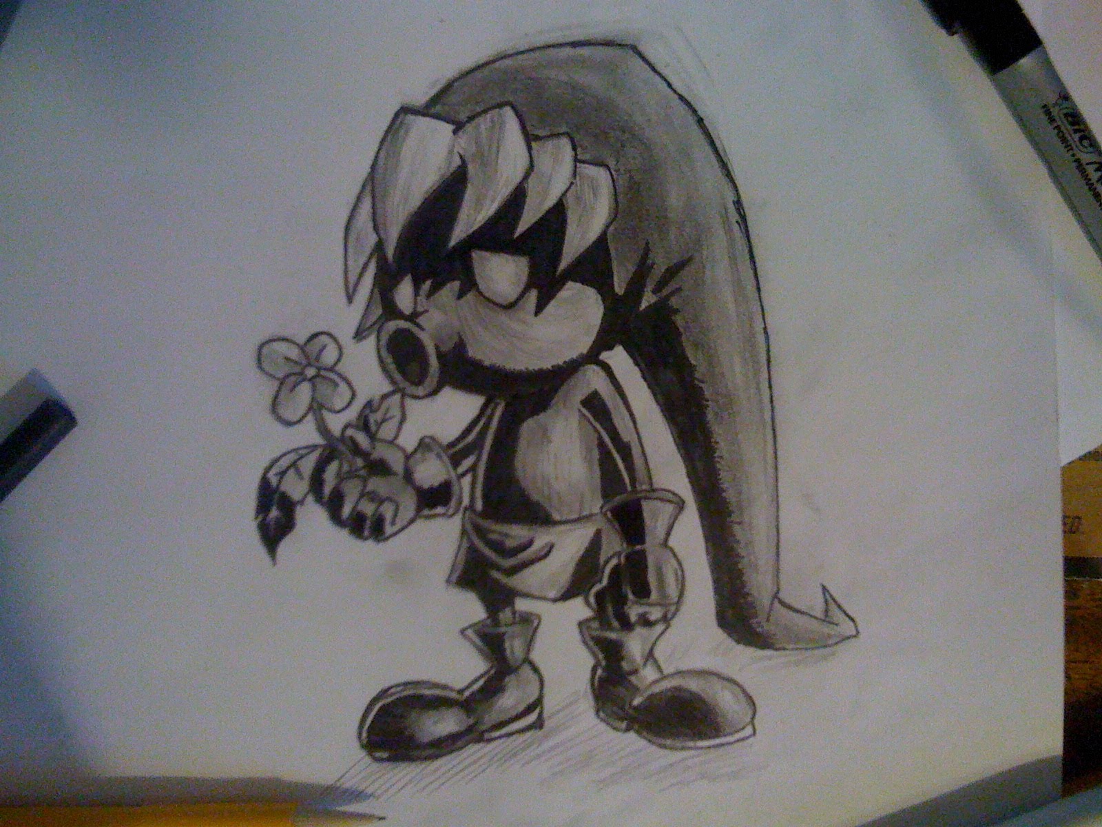 1600x1200 My Pencil Amp Ink Drawing Deku Link The Legend Of Zelda Majora'S