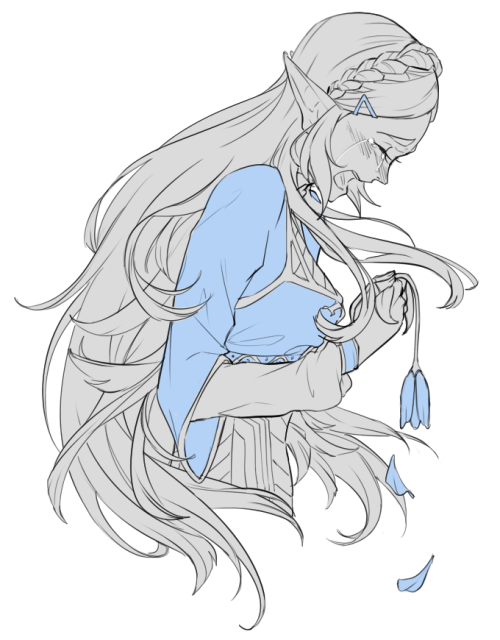 500x640 Cherrimut Legend Of Zelda Breath Of The Wild Sad Zelda Nuuuu