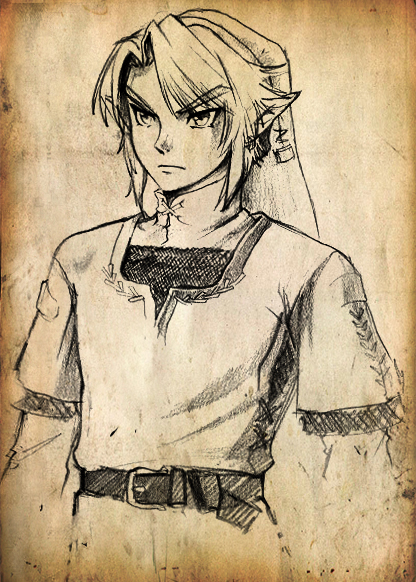 Zelda Link Drawing at GetDrawings | Free download