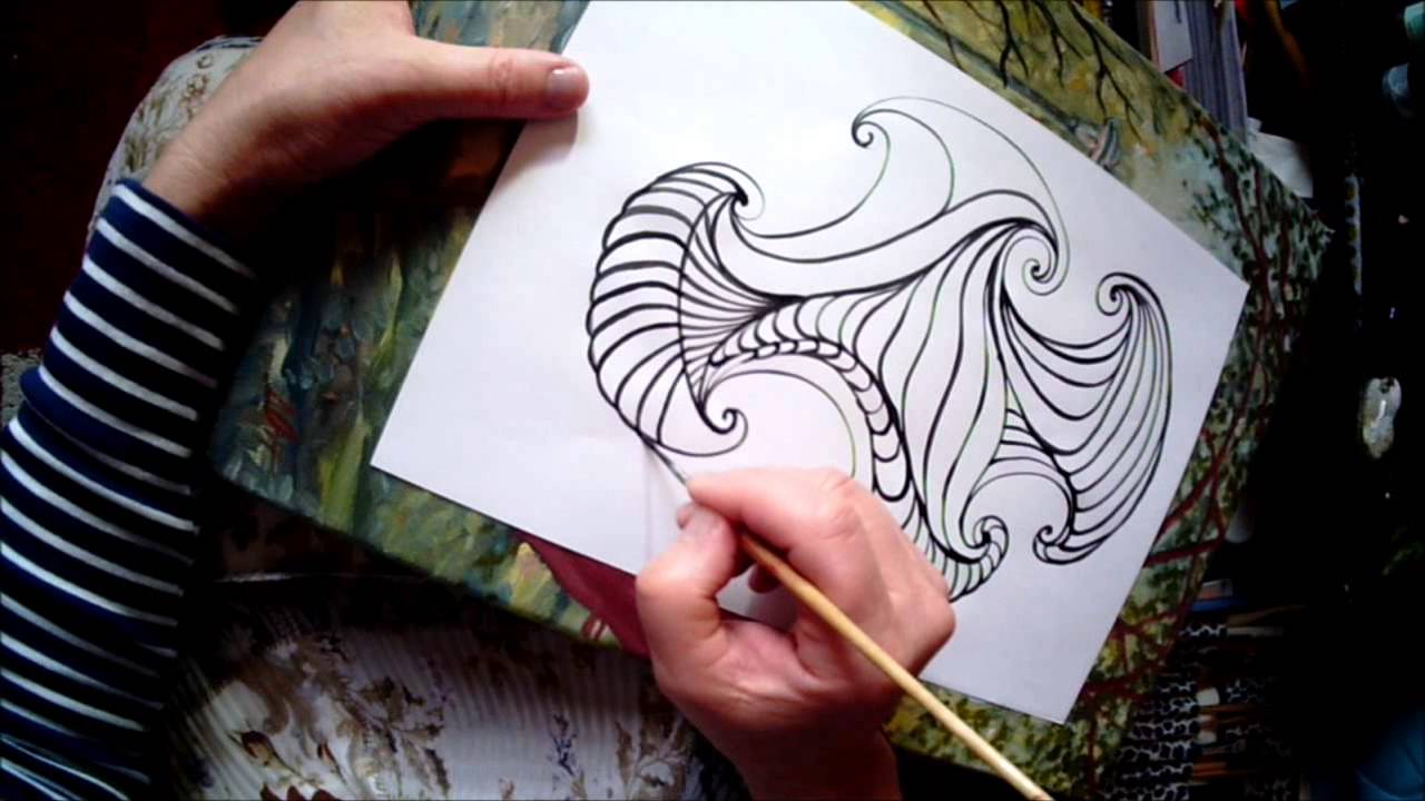 1280x720 Zendoodle Drawing Small Brush Free Hand Calligraphy.