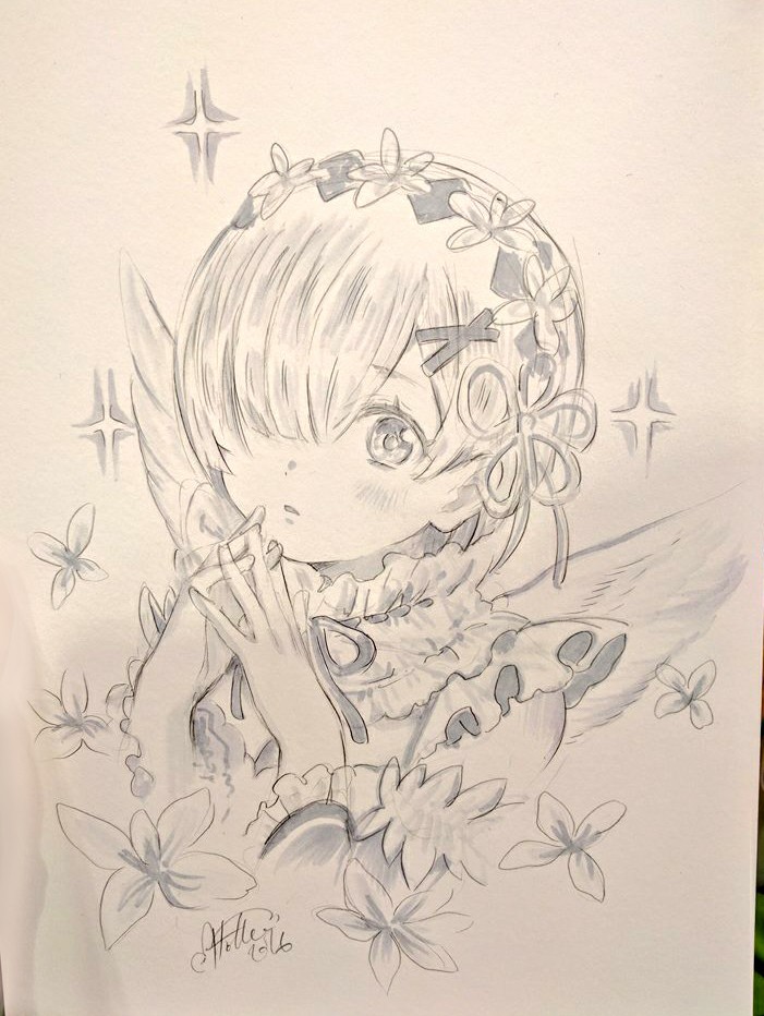 701x932 Ren Rezero Anime Drawingss