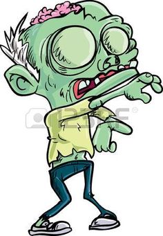 236x341 Zombie Cartoon Drawings Twisted Cartoon Zombie Art Print