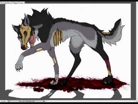 480x360 Drawing A Zombie Wolf Old