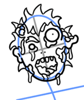 170x202 Cartoon Zombie Step By Step Drawing Lesson