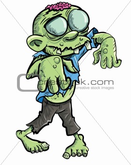 270x340 Image 4699581 Cute Green Cartoon Zombie. From Crestock Stock Photos